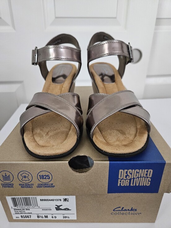 Clarks Shoes - Clarks NIB Metallic Sandals